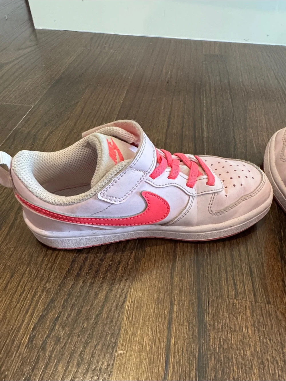 Nike Court Borough Low Recraft Sneakers Pink Neon Girls Size 11.5C Toddler